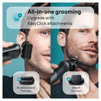 Series 7 Electric Shaver with SmartCare Center Stubbler Trimmer 7185cc
