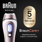Braun Skin i·expert Smart IPL: At Home Alternative to Laser Hair Removal with 3 Caps and Leather Pouch PL7243