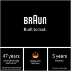 Braun Smart IPL Skin i·Expert Pro 7: At Home Alternative to Laser Hair Removal with 4 Caps Facial Hair Trimmer and Leather Pouch IPL7219