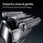 Braun Electric Shaver Head Replacement Part 83m Silver Compatible with Series 8 Electric Razors for Men