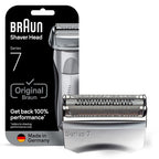 Braun Electric Shaver Head Replacement Part 70s Silver Compatible with Legacy Series 7 Electric Razors for Men