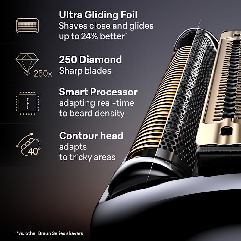 Braun NEVO 11000c Silver Men's Electric Shaver with World's 1st AeroTouch Tech