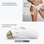 Braun Smart IPL Silk·Expert Pro 5: At Home Alternative to Laser Hair Removal with 2 Caps and Leather Pouch IPL5137