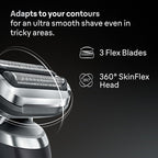 Braun Electric Shaver Head Replacement Part 74s Silver Compatible with Series 7 Electric Razors for Men