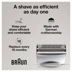 Braun Electric Shaver Head Replacement Part 70s Silver Compatible with Legacy Series 7 Electric Razors for Men