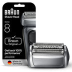Braun Electric Shaver Head Replacement Part 83m Silver Compatible with Series 8 Electric Razors for Men