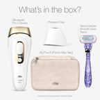 Braun Smart IPL Silk·Expert Pro 5: At Home Alternative to Laser Hair Removal with 2 Caps and Leather Pouch IPL5137